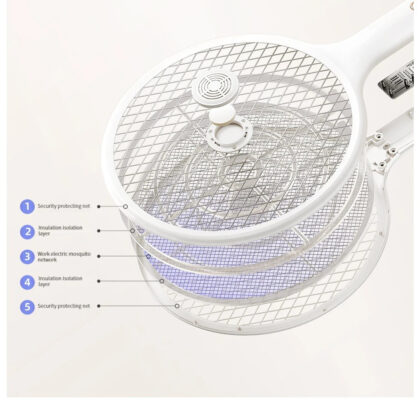 Mosquito Swatter Racket – Xiaomi Qualitell E2 Electric  Mosquito Swatter Fly Fryer